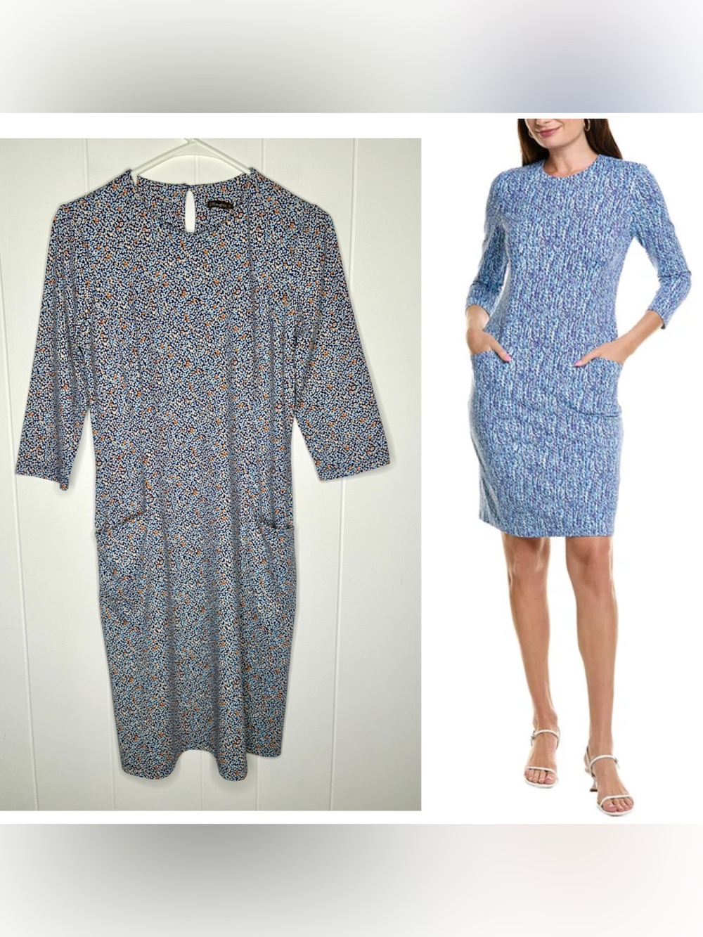 J. McLaughlin Blue Catalyst Dress Catalina Cloth Summer Prep Women’s Size Small